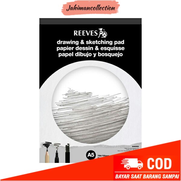 

✨ BISA COD ✨ Reeves Drawing & Sketching Pad ukuran A5