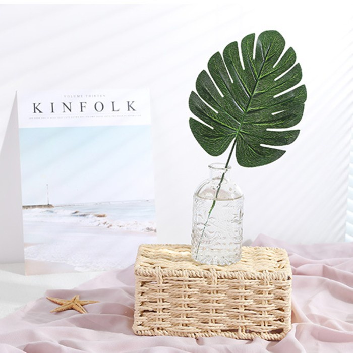 Triple W Fake Dummy Daun Monstera Artificial Plants Dekorasi Fotografi