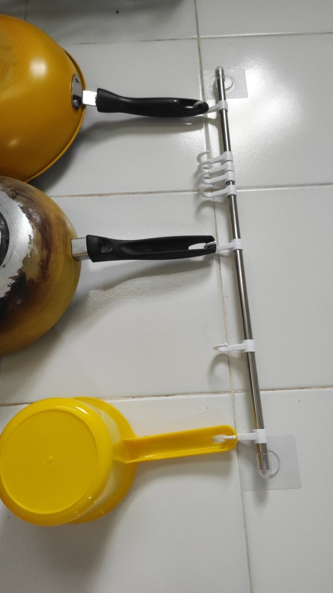 Hovelshop Gantungan Spatula Alat Masak Dapur Stainless Tempel Dinding Tembok Murah