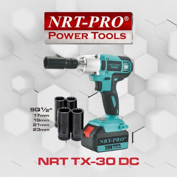 NRT-PRO TX30DC Cordless Impact Wrench Brushless 20v / TX-30 DC