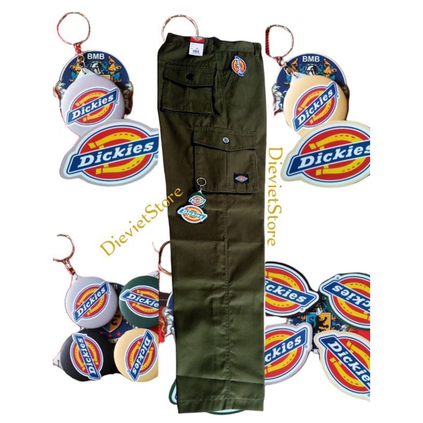 CARGO PANJANG DICKIES STANDAR FREE STICKER + GANTUNGAN PIN DICKIES