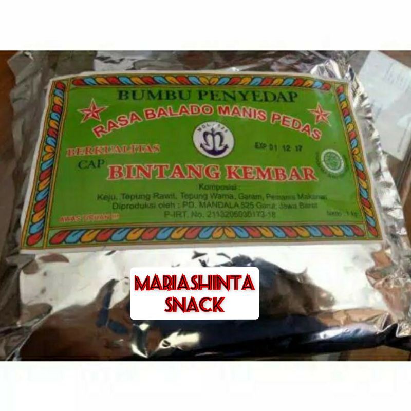 

1kg Bintang Kembar Balado Manis Pedas Bumbu Tabur 1 kg