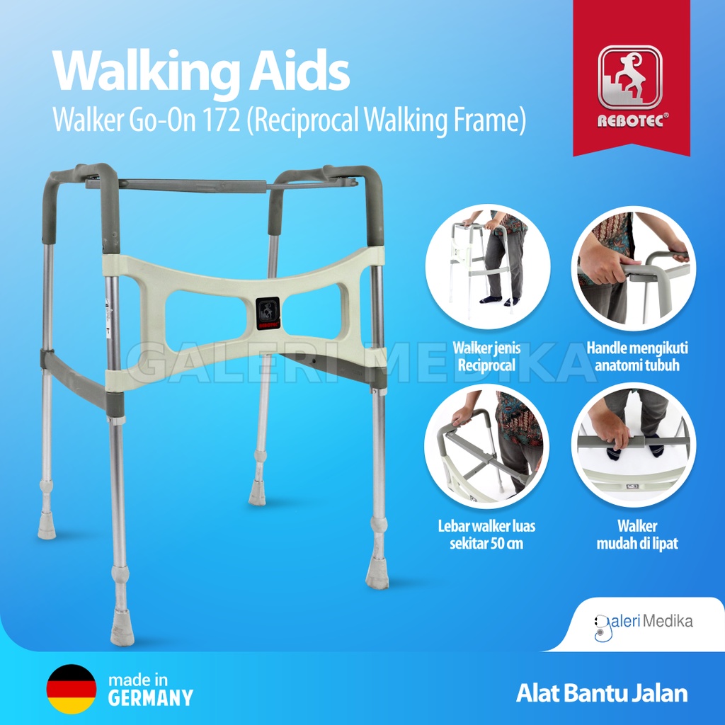 Walker Rebotec Go-On 172 Reciprocal Walking Frame Made In Jerman - Alat Bantu Jalan