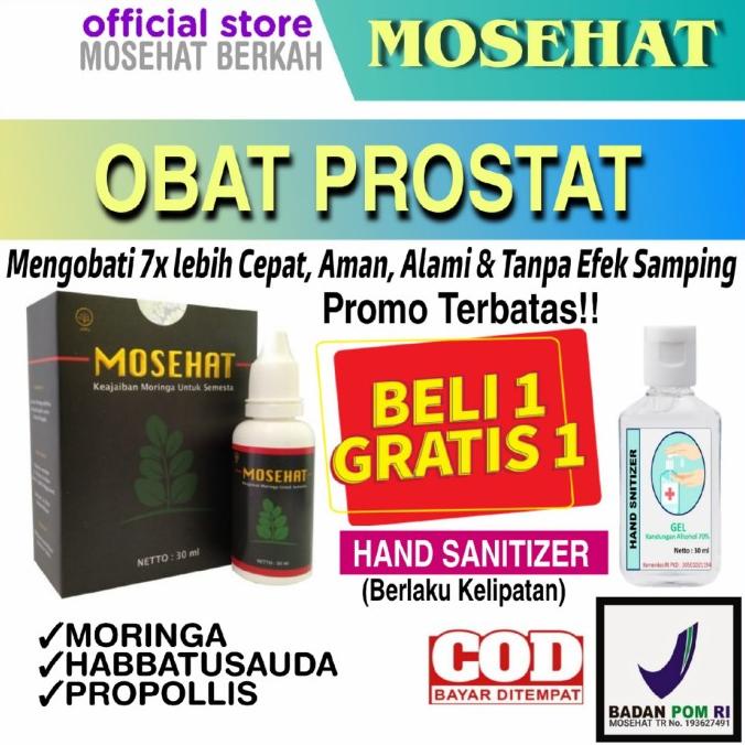 ORIGINAL Mosehat Herbal Ampuh Obat Prostat|Hernia|Kelingsir|Turun Berok|BPOM Asli