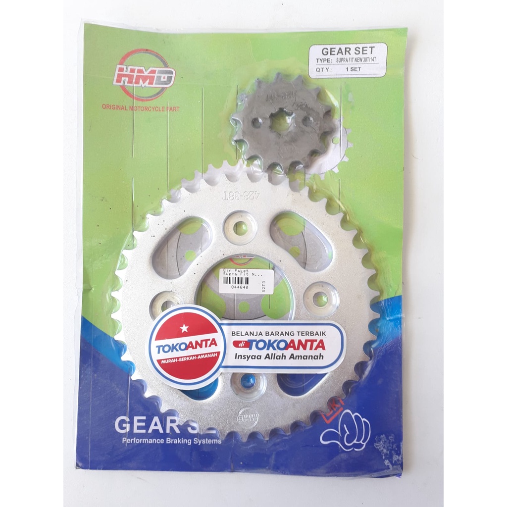 Gir Gear Paket Set Depan Belakang Supra Fit New Karisma Supra X 125 428 x 14 38 HMD