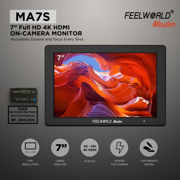 Monitor Feelworld Master MA7S HDMI & SDI