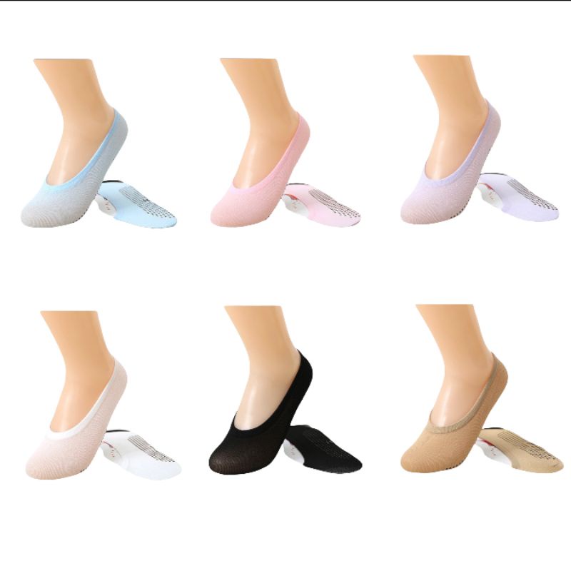 kaos kaki balet / kaos kaki yoga / kaos kaki pendek anti slip  / hidden sock import