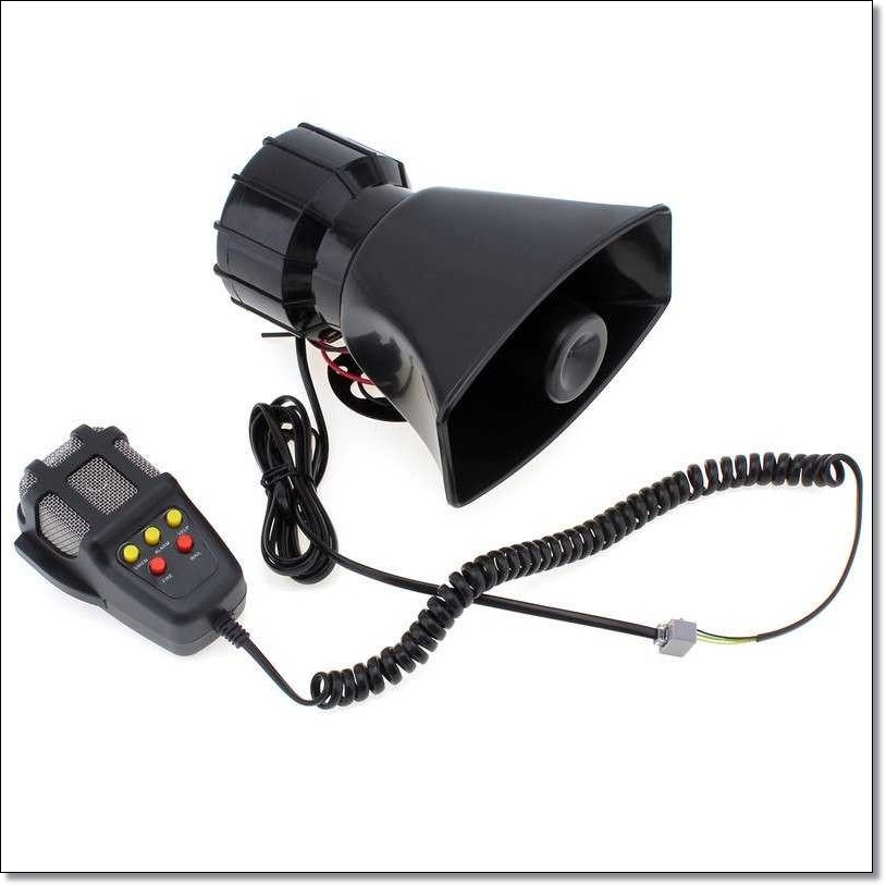 TOA MEGAPHONE HORN DENGAN 5 TONE SIRENE LOUD SPEAKER - HW-1006