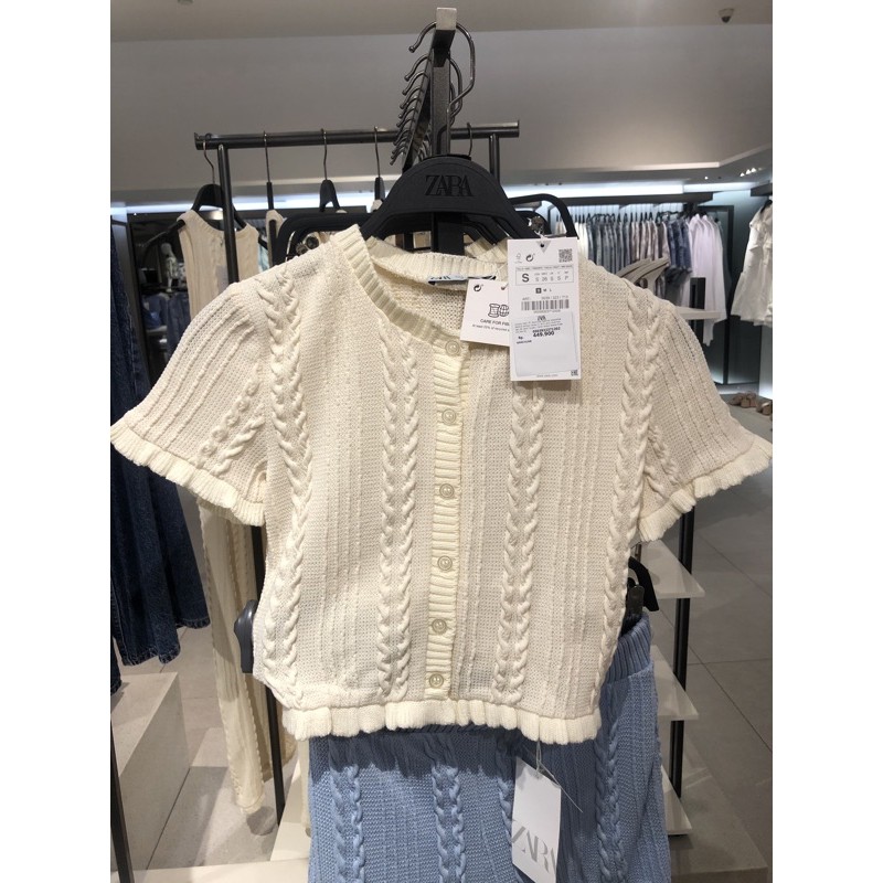 Jastip Zara Crop Top Rajut New