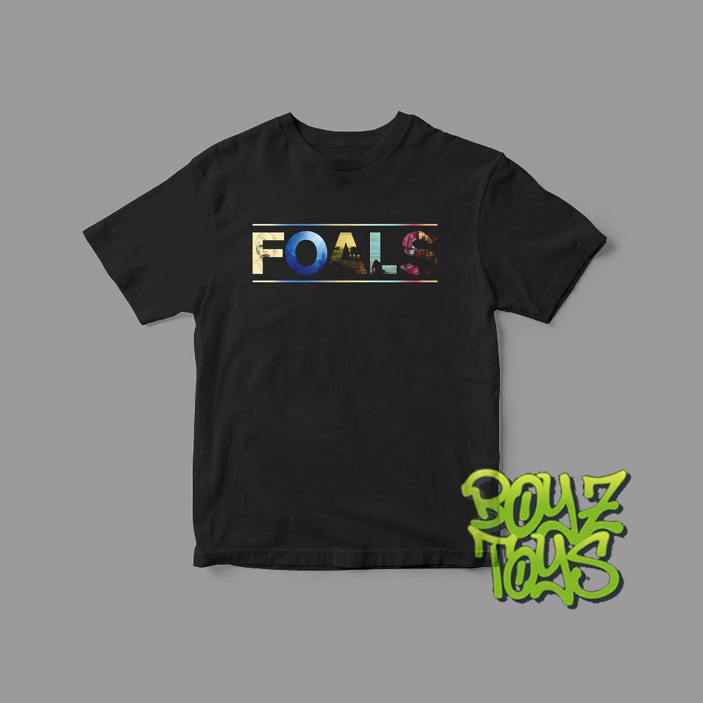 Kaos Anak Band FOALS - DISCOGRAPHY FONT