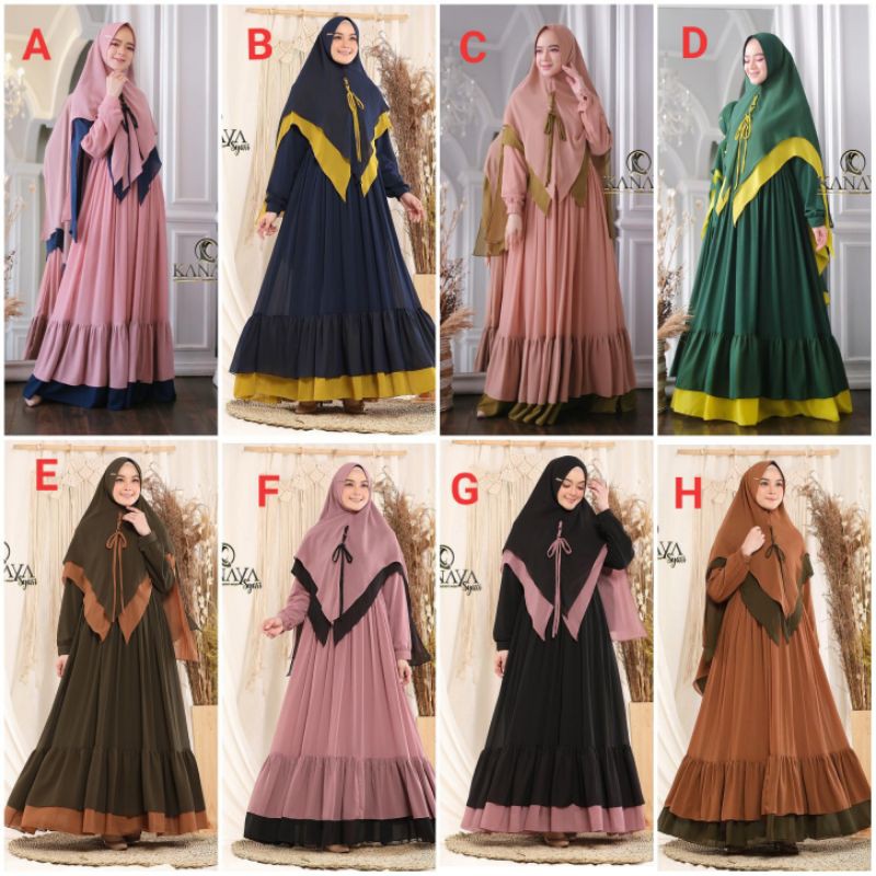 ZIHARA SYARI / ORIGINAL BY KANAYA SYARI / SET KHIMAR