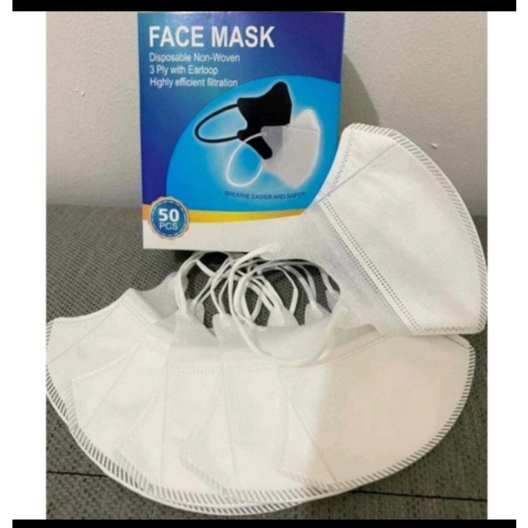 Masker DUCKBILL Face Mask | Putih - Hitam