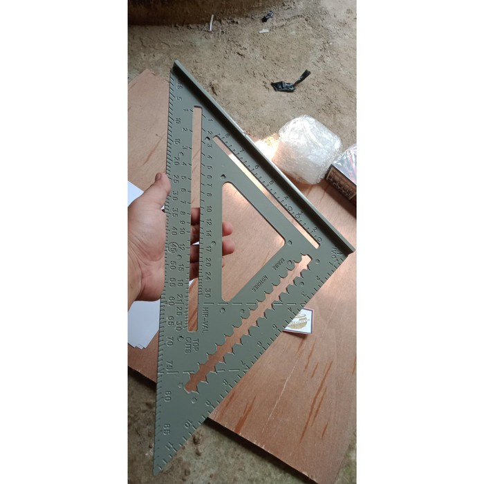 

Speed Square 12 inch Jumbo Penggaris Woodworking Siku Segitiga Tukang
