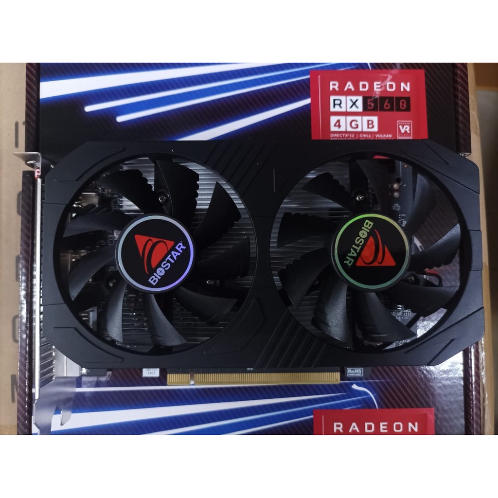 VGA ATI Radeon Biostar RX560 4GB RX 560 4G GDDR5, 128bit