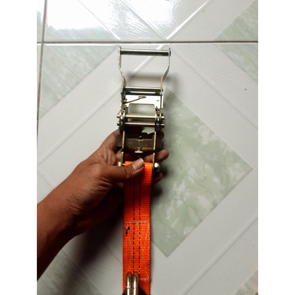 kepala besi trek belt rachet tie down lebar 1,5 inch ( 3,5cm - 4cm )