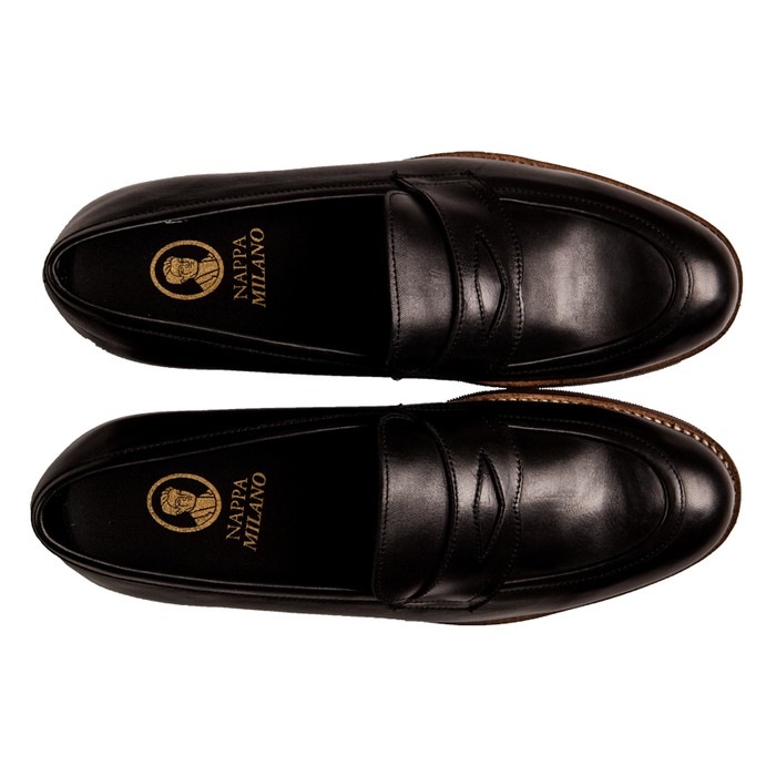 Blake Penny Loafers Black - Nappa Milano - Sepatu Pria