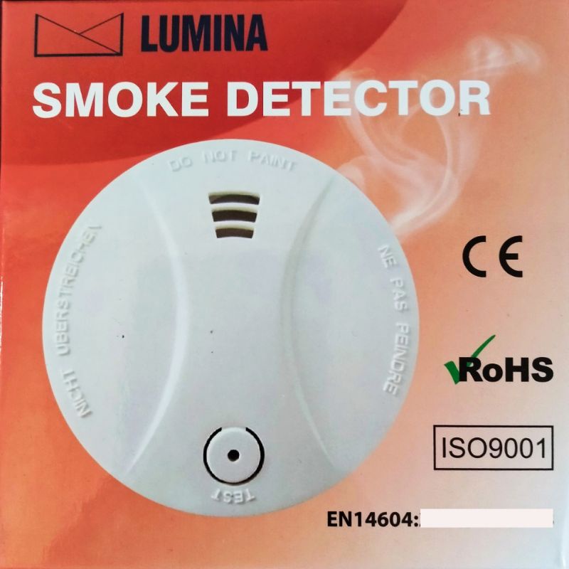 Alarm Smoke Detektor LUMINA battery 9volt Sensor Asap