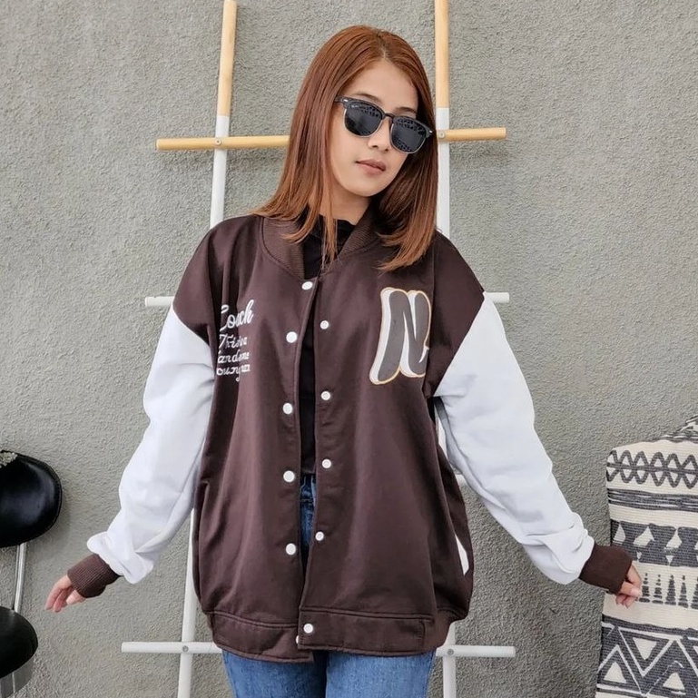MVP - N Baseball XXL - Jaket Baseball Oversize Unisex