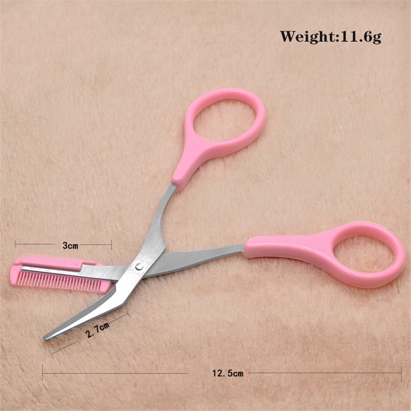 Alat Cukur Alis Trimmer Scissor Facial Hair Removal Grooming Shaping Shaver Makeup Aksesoris