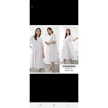 CONSENNSO poplin dress