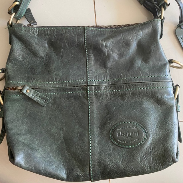 Abekani LB024 Green Crack Tas Kulit