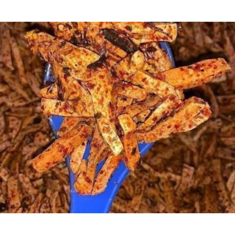 

basreng pedas daun jeruk camilan baso ikan kering enak Surabaya basreng