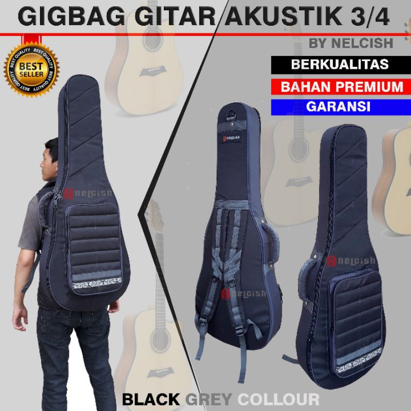 TAS SOFTCASE GIGBAG GITAR AKUSTIK YAMAHA 3/4 FG JUNIOR GUITAR ACOUSTIC