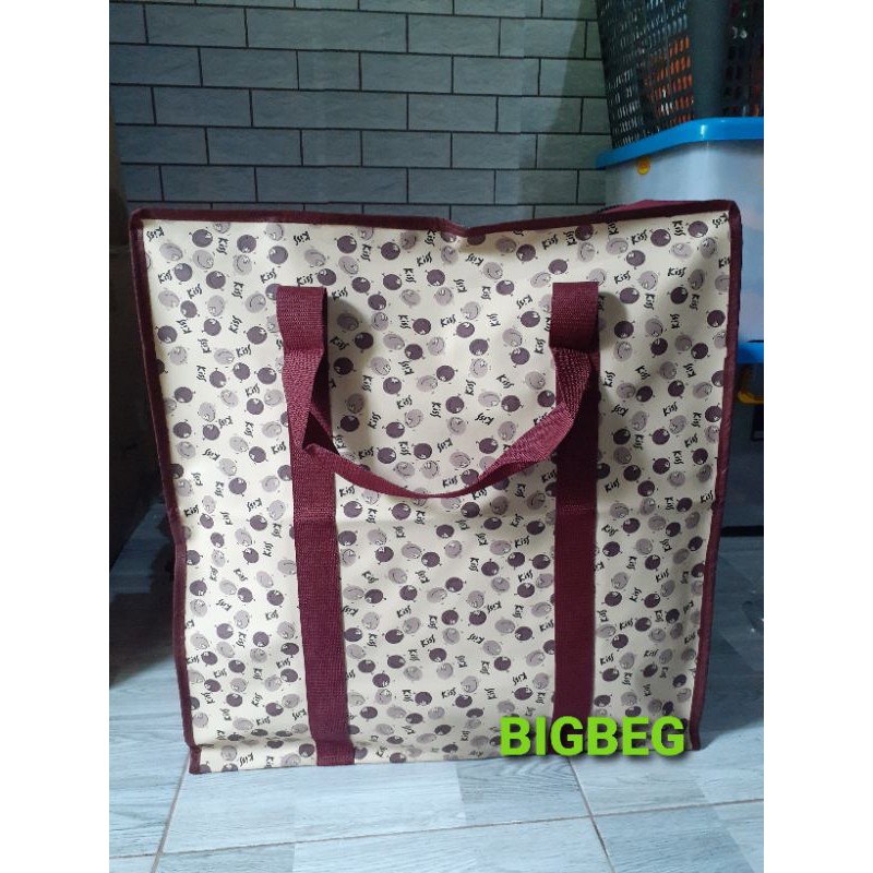 Tas Laundry Terpal Motif MICRO Travel Jumbo 55x20x60 cm Tas Belanja Serbaguna