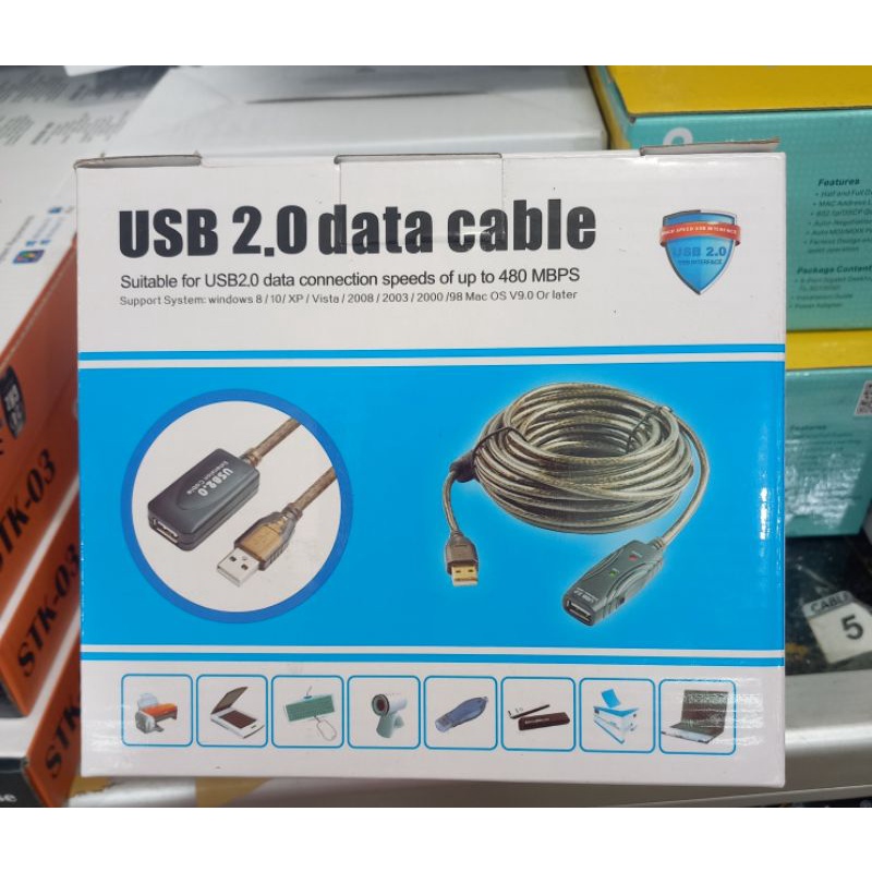 M-TECH kabel usb extension active usb 2,0 15m kabel extension