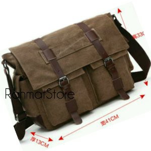 Tas Selempang Cewek cowok tas bahan kanvas tas samping terlaris