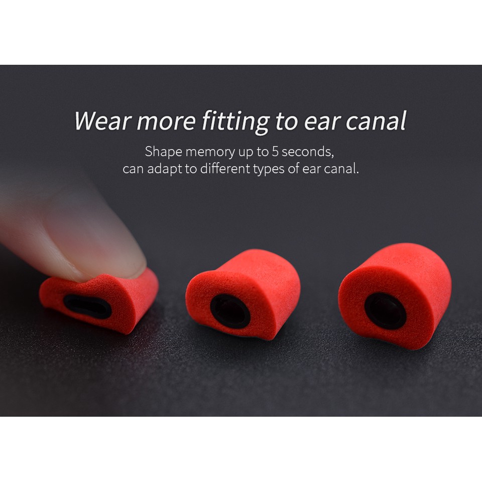 KZ Earbuds Eartips Noise Isolating Comfortable Memory Foam M