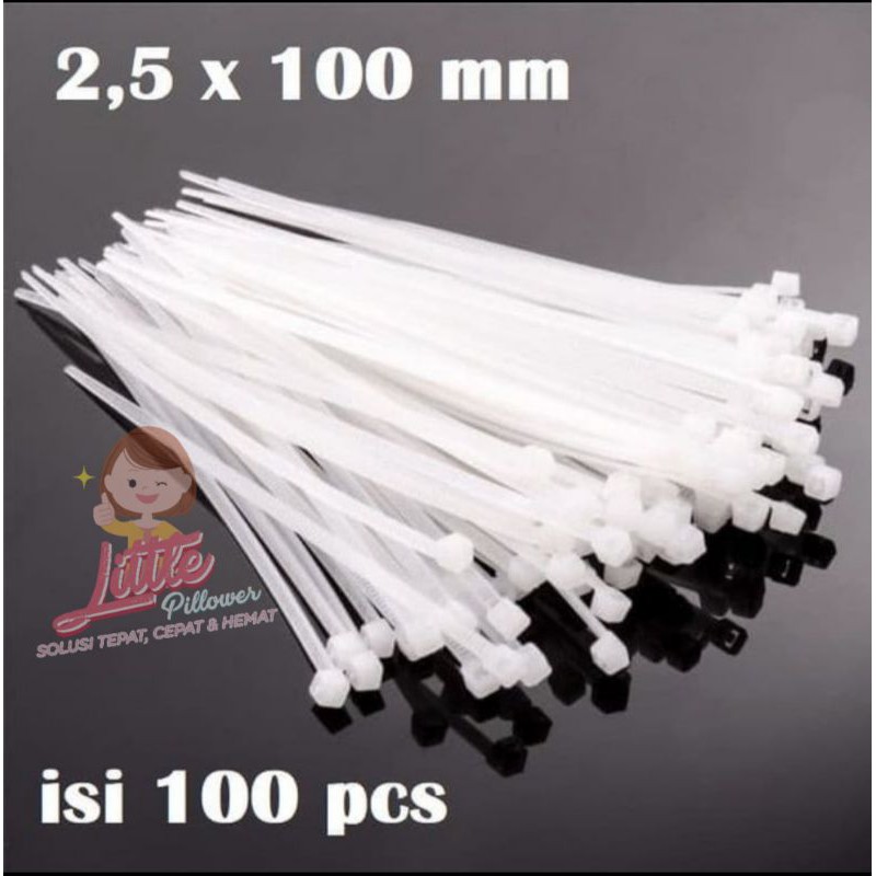 (ISI 100) Kabel ties 2,5x100 mm - Cable Ties - Cable Tie Tali Pengikat