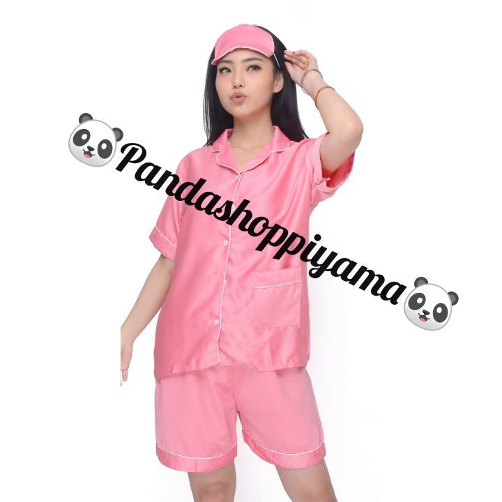 Piyama satin dewasa celana pendek lengan pendek / HP / pakaian wanita / baju tidur