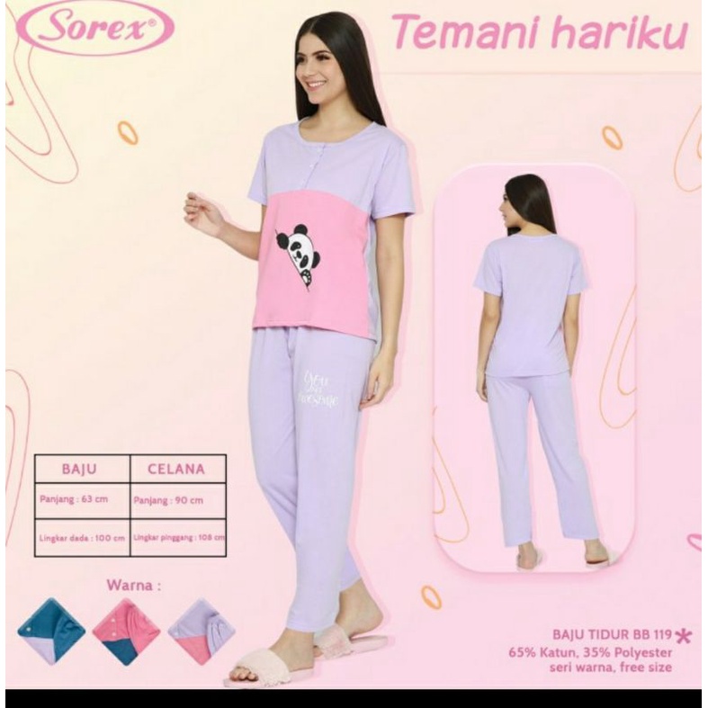 Piyama Baju Tidur Santai Sorex BB 119