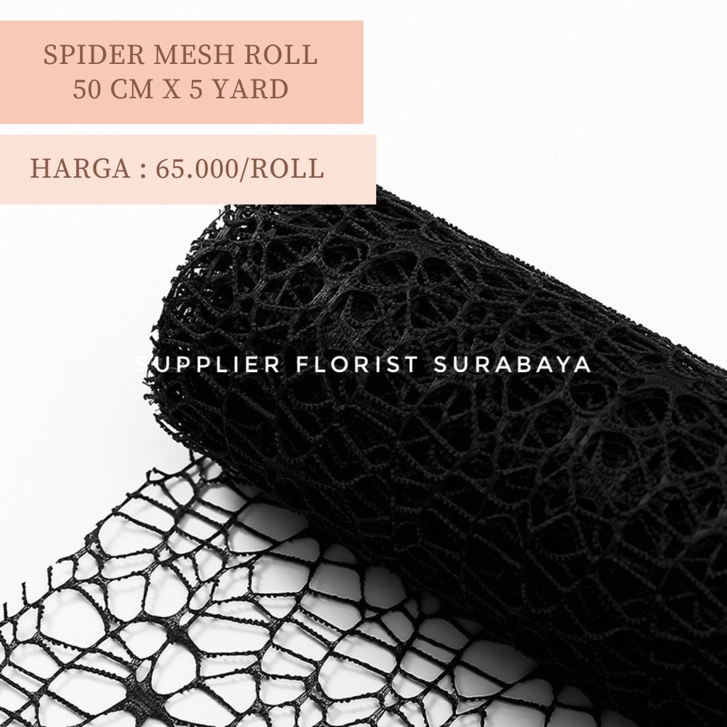 Flower Wrapping Paper Jaring Spider Korea / Polynet Spider Mesh Roll