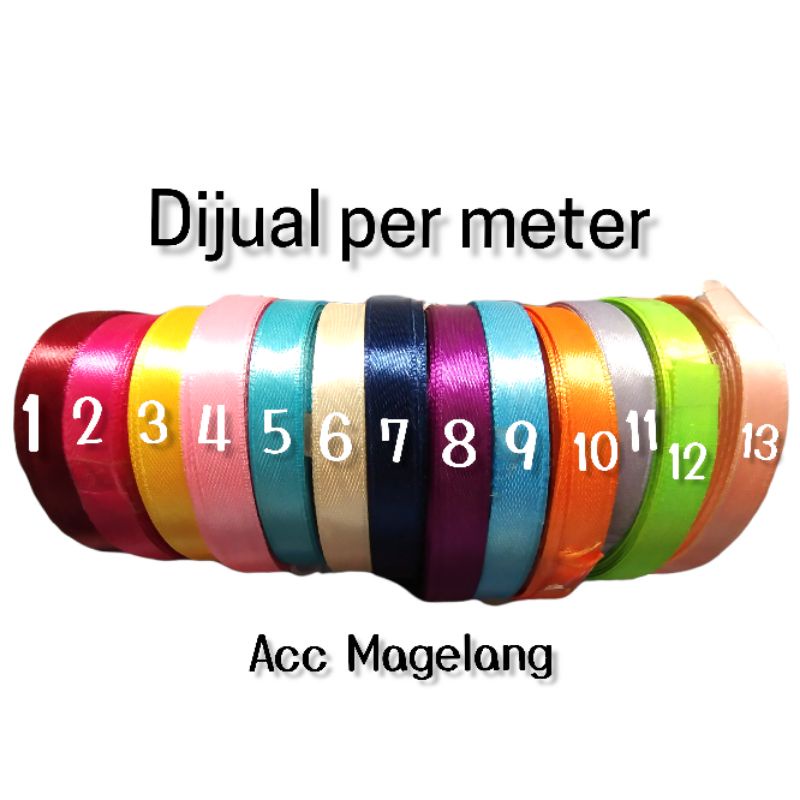 

Pita Satin Per 4Meter (READY, SIAP KIRIM)