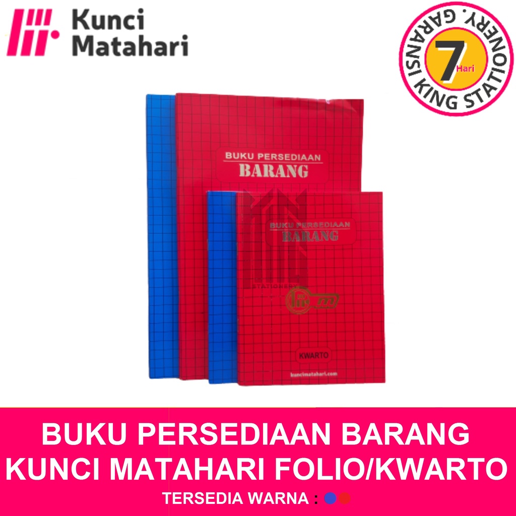

BUKU PERSEDIAAN BARANG SOFTCOVER KUNCI MATAHARI KWARTO / FOLIO