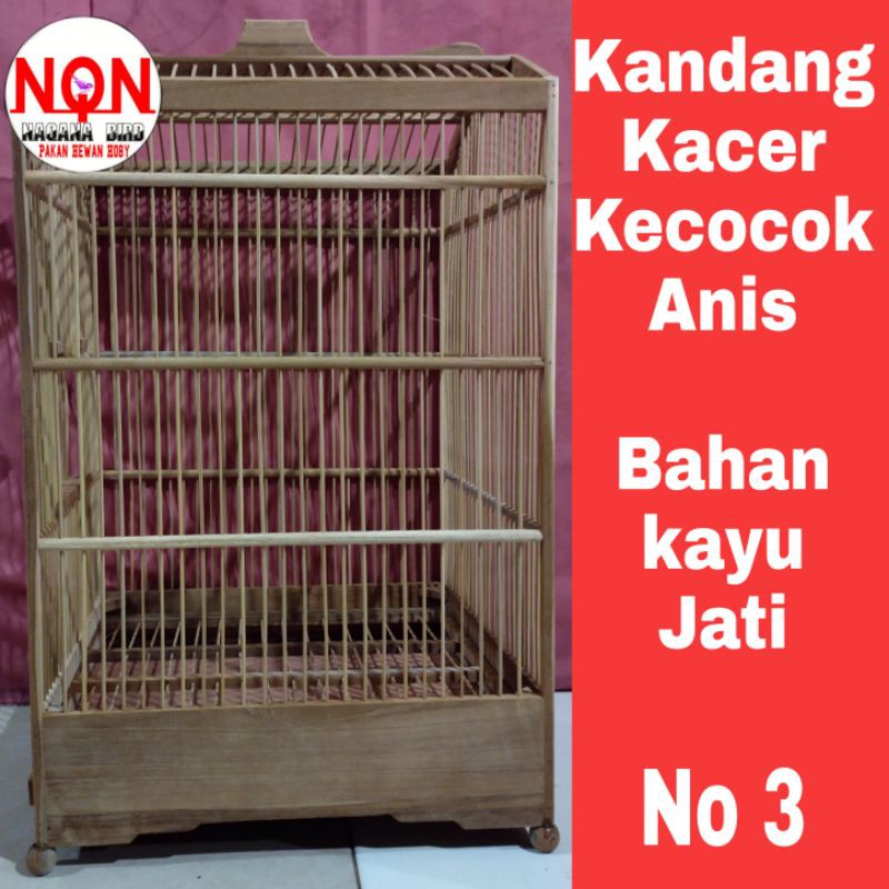 Kandang Burung Kayu Jati No 3