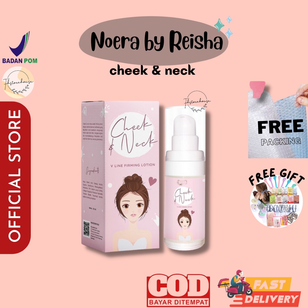 [BUY 1 GET 1 GIFT] READY BPOM Noera Cheek &amp; Neck V-line Firming Lotion - Penirus Pipi Noerabeautycare