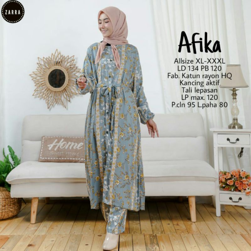 Baju Setelan Wanita Rayon Motif Super Jumbo Pakaian set Wanita Rayon Motif Jumbo