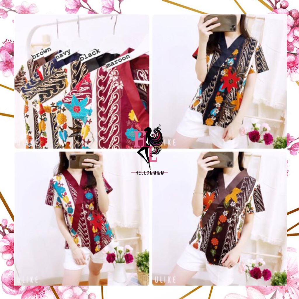 KIMONO ISYANA BATIK - PAKAIAN WANITA - ATASAN WANITA - BAJU BATIK - ATASAN BATIK