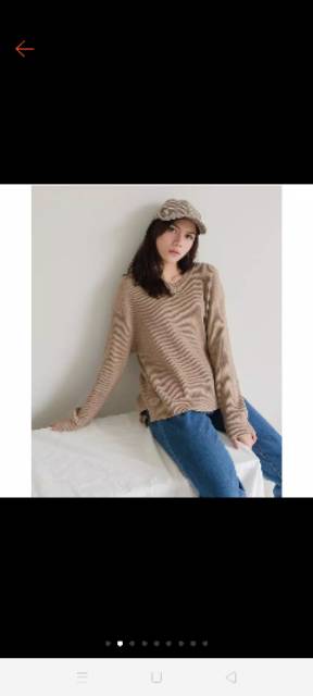 SWEATER RAJUT V- NECK PREMIUM