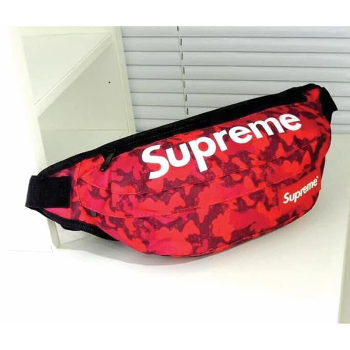 supreme red fanny pack