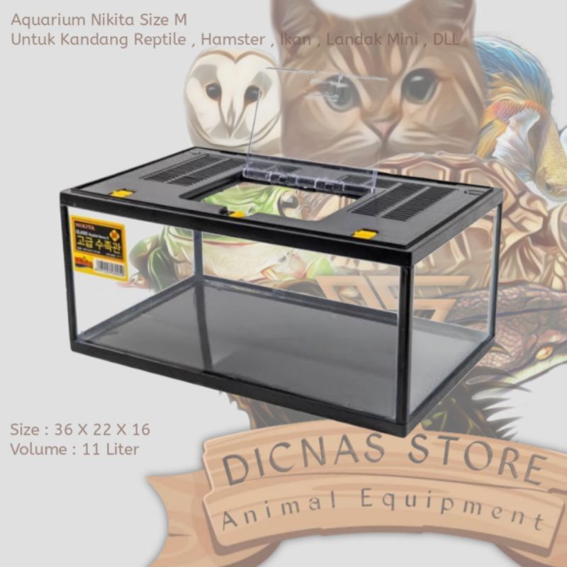 Jual Aquarium Nikita Size M Dengan Tutup Shopee Indonesia