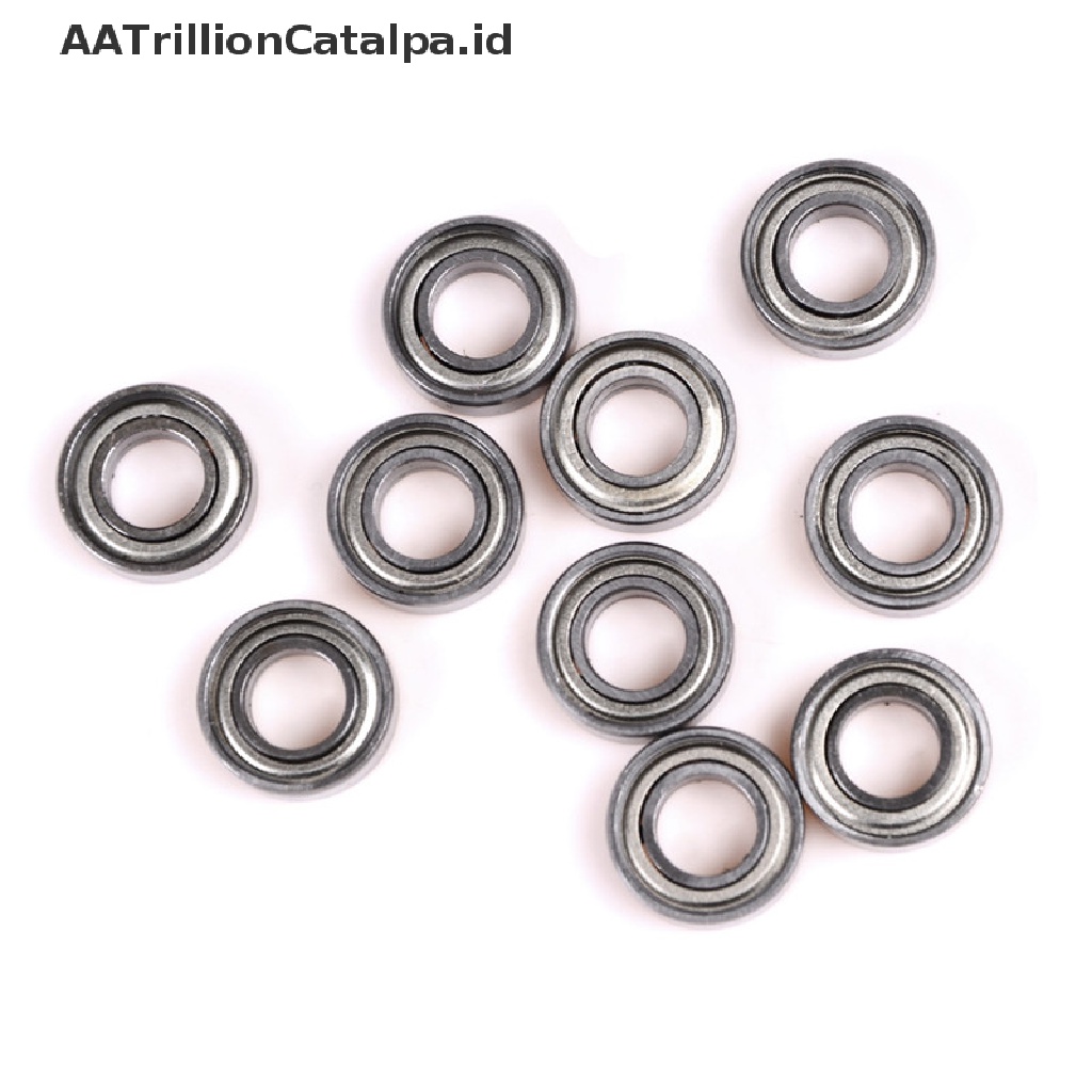 Aatrillioncatalpa 10PCS 688ZZ Miniatur Bola Bearing Metal Lapis Ganda Ukuran 8x16 X 5mm