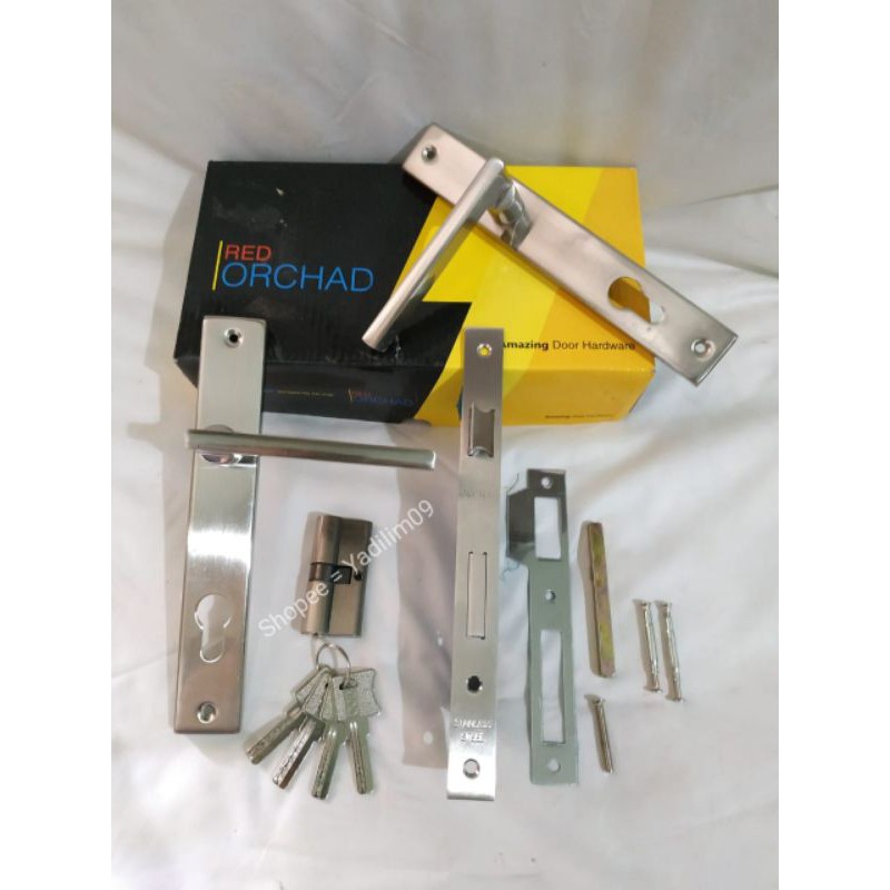 Kunci Pintu Almunium Orchard P2 NB Lever Set Red Orchard P2 NB Bellucci High Quality