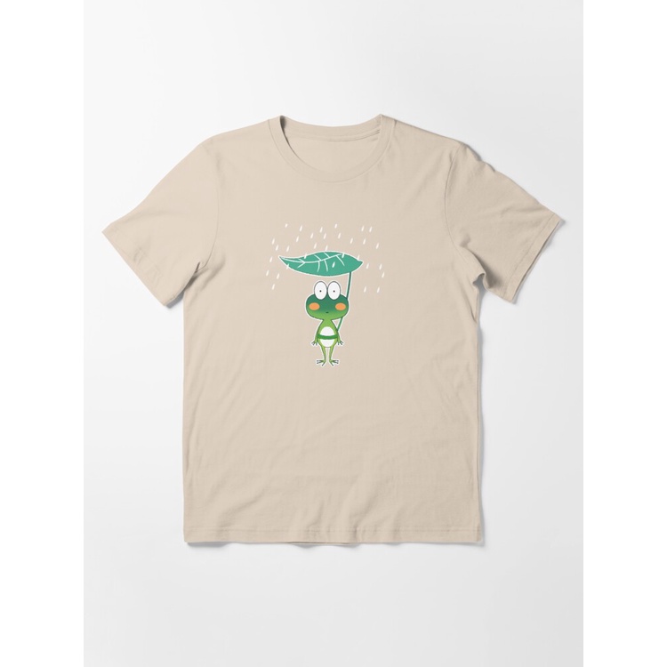 MYSTIQUE.ID-BAJU KAOS FROG RAIN T-SHIRT LUCU DAN AESTHETIC