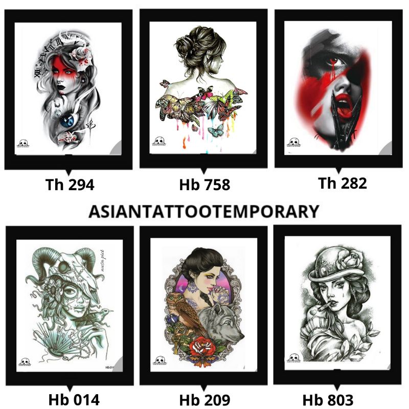 TATTO TEMPORARY/TATO TEMPORER/STIKER TATO/TATTO TEMPORER/TATO KULIT⚠️STOCK TERBATAS