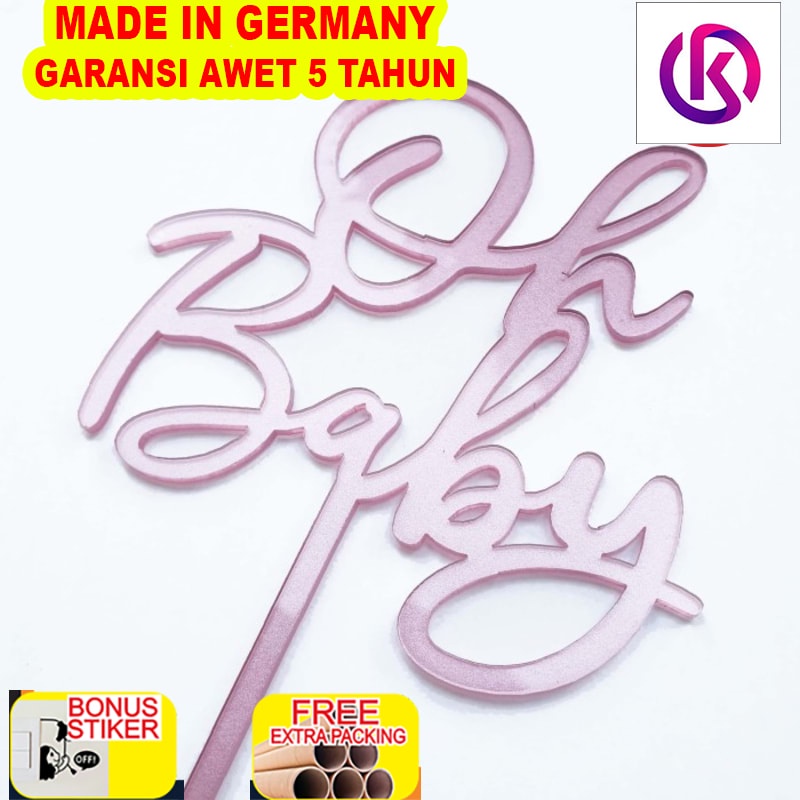 

Grosir Cake Topper / Topper Kue - OH BABY - Perlengkapan Baby / Bridal Shower