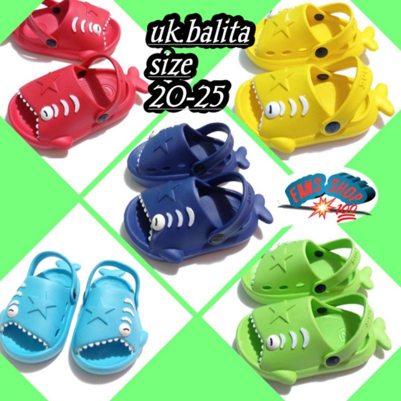 Sandal Baim Anak Karakter Baby shark (371e)